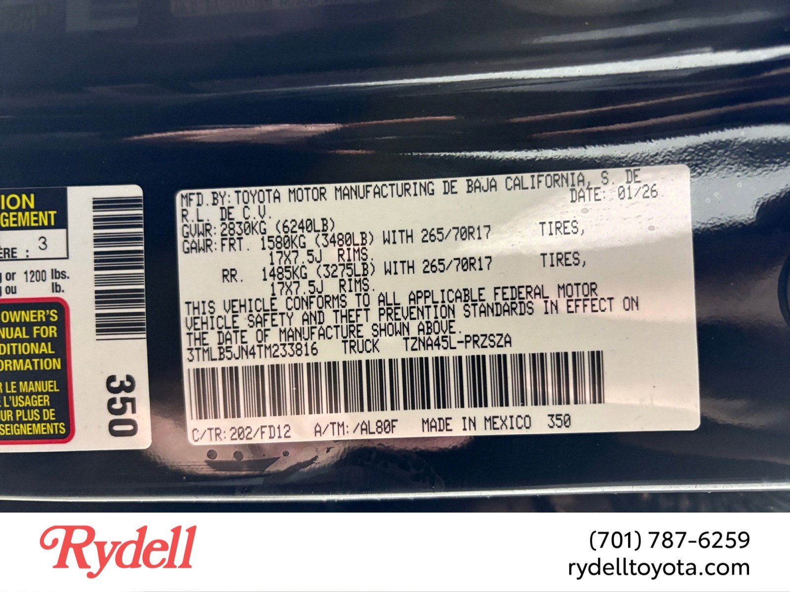 2026 Toyota Tacoma TRD Off-Road