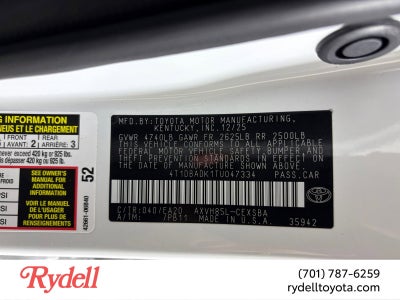 2026 Toyota Camry SE AWD