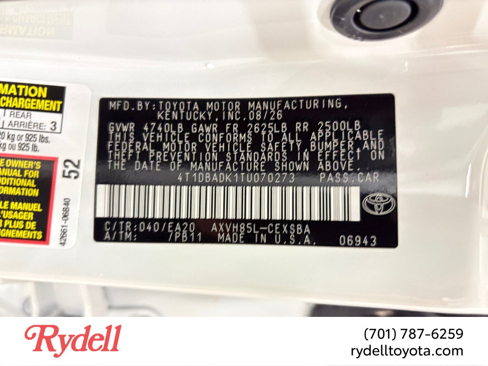 2026 Toyota Camry SE AWD