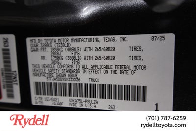 2025 Toyota Tundra Limited