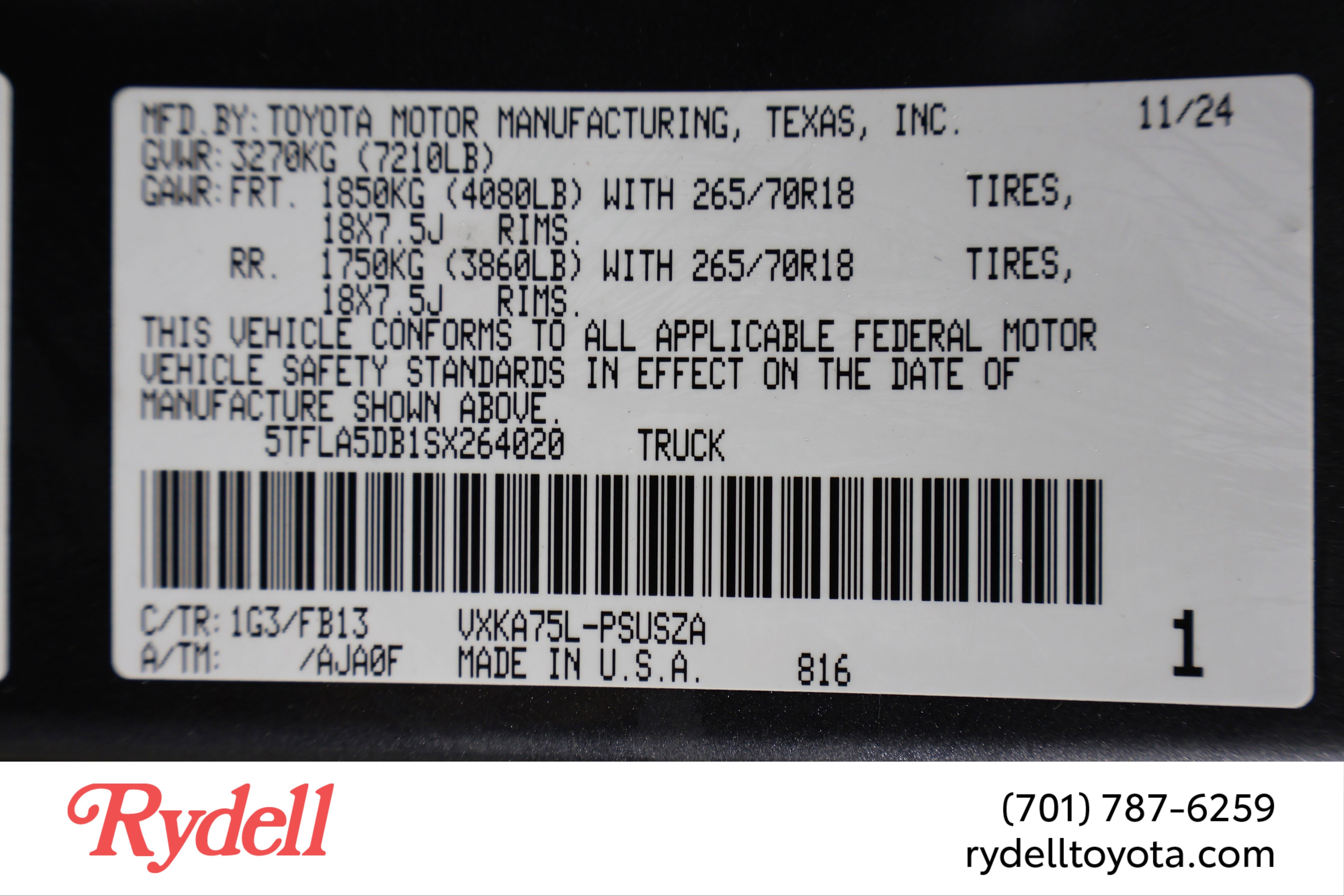 2025 Toyota Tundra SR5