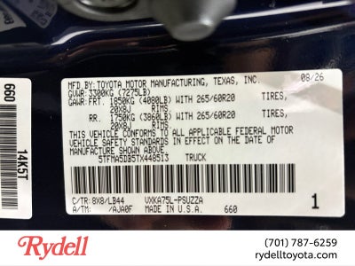 2026 Toyota Tundra 1794 Edition
