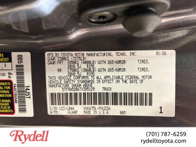 2026 Toyota Tundra 1794 Edition