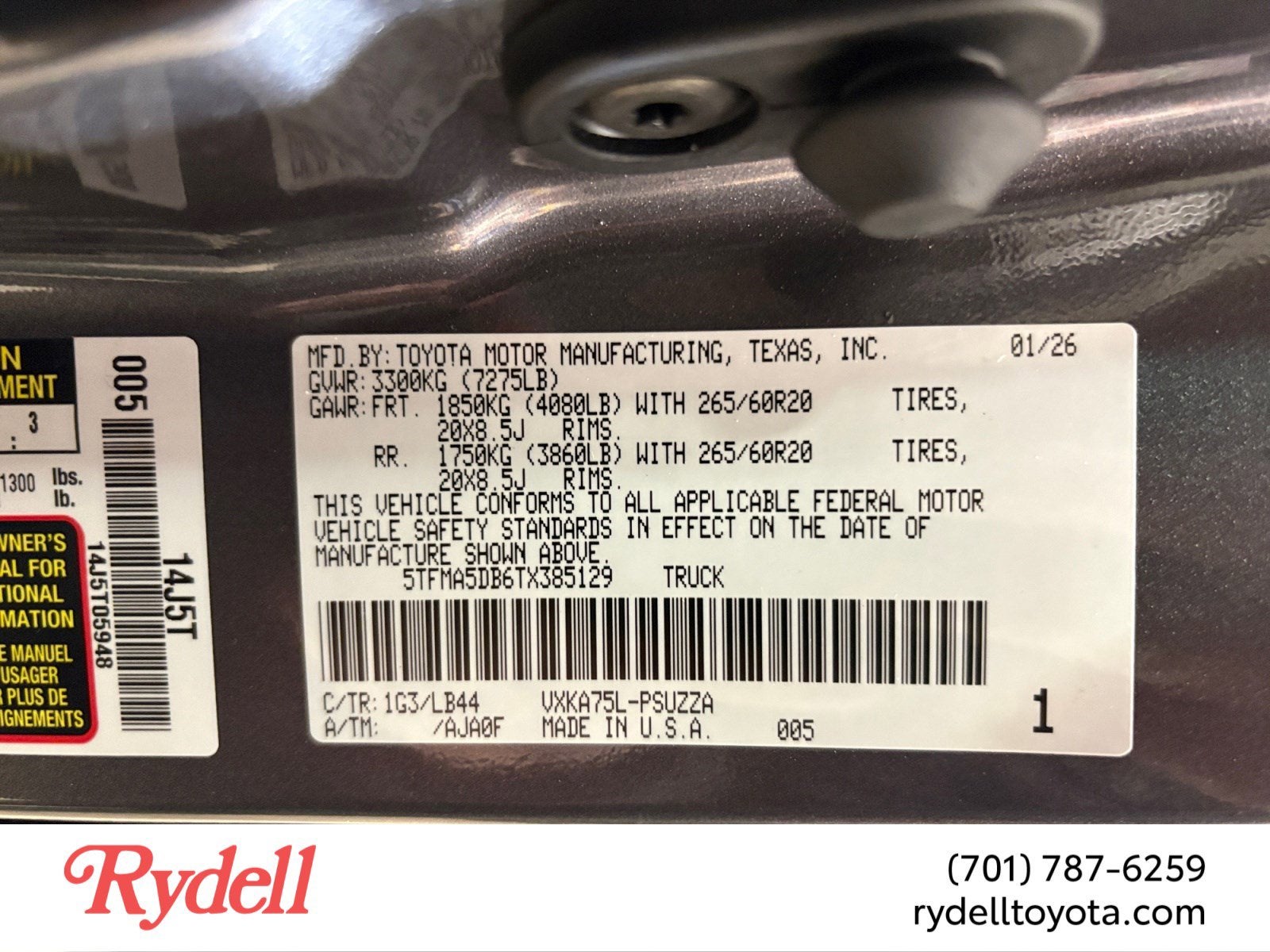 2026 Toyota Tundra 1794 Edition