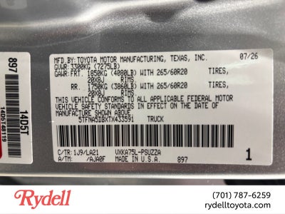 2026 Toyota Tundra Platinum