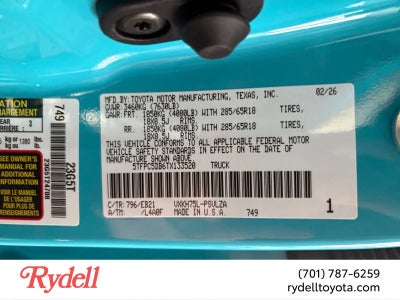 2026 Toyota Tundra i-FORCE MAX Tundra TRD Pro