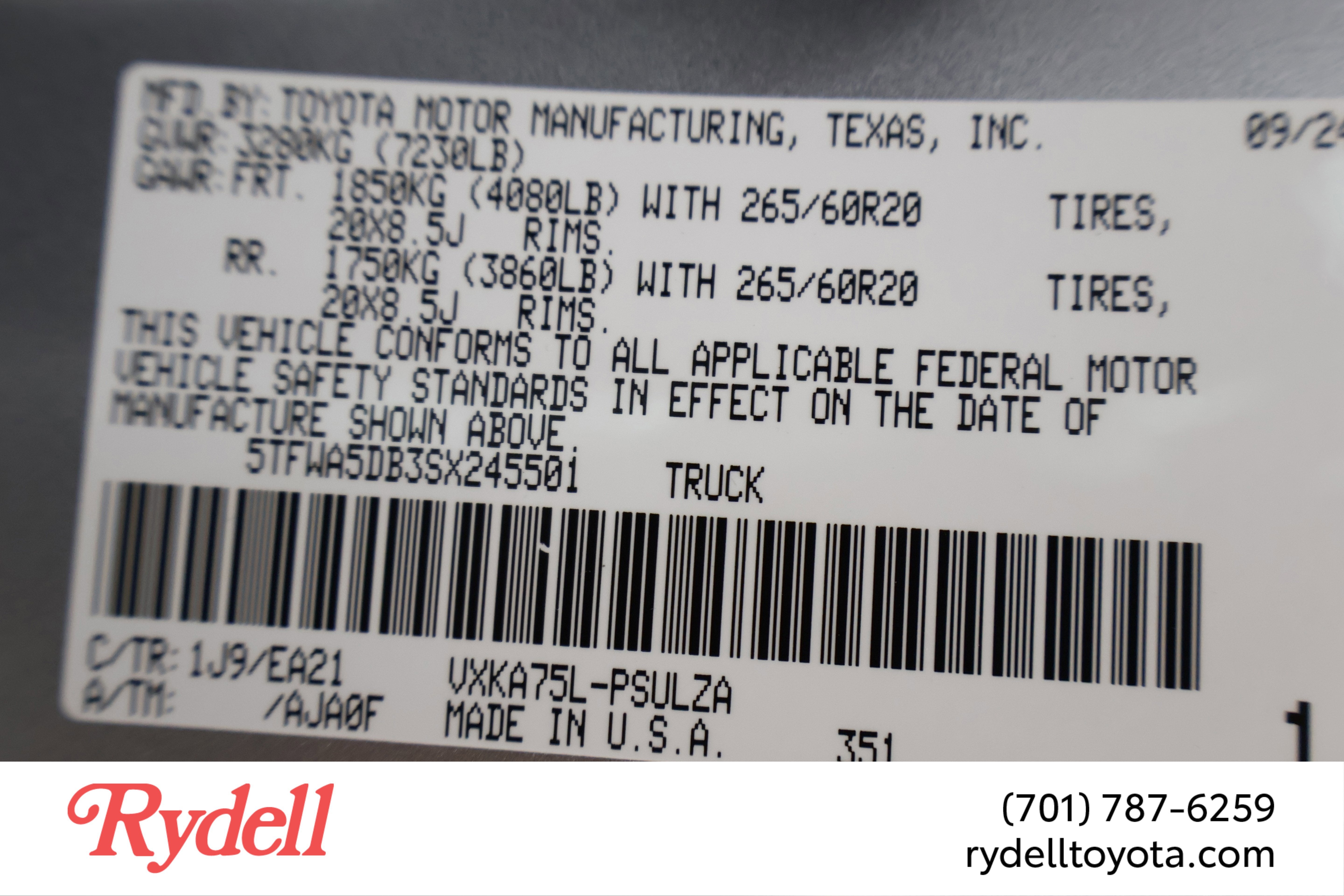 2025 Toyota Tundra Limited