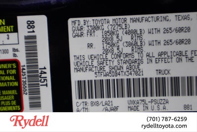 2026 Toyota Tundra Platinum