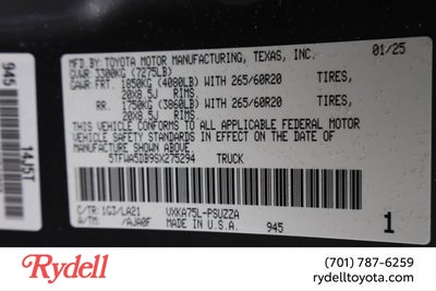 2025 Toyota Tundra Platinum