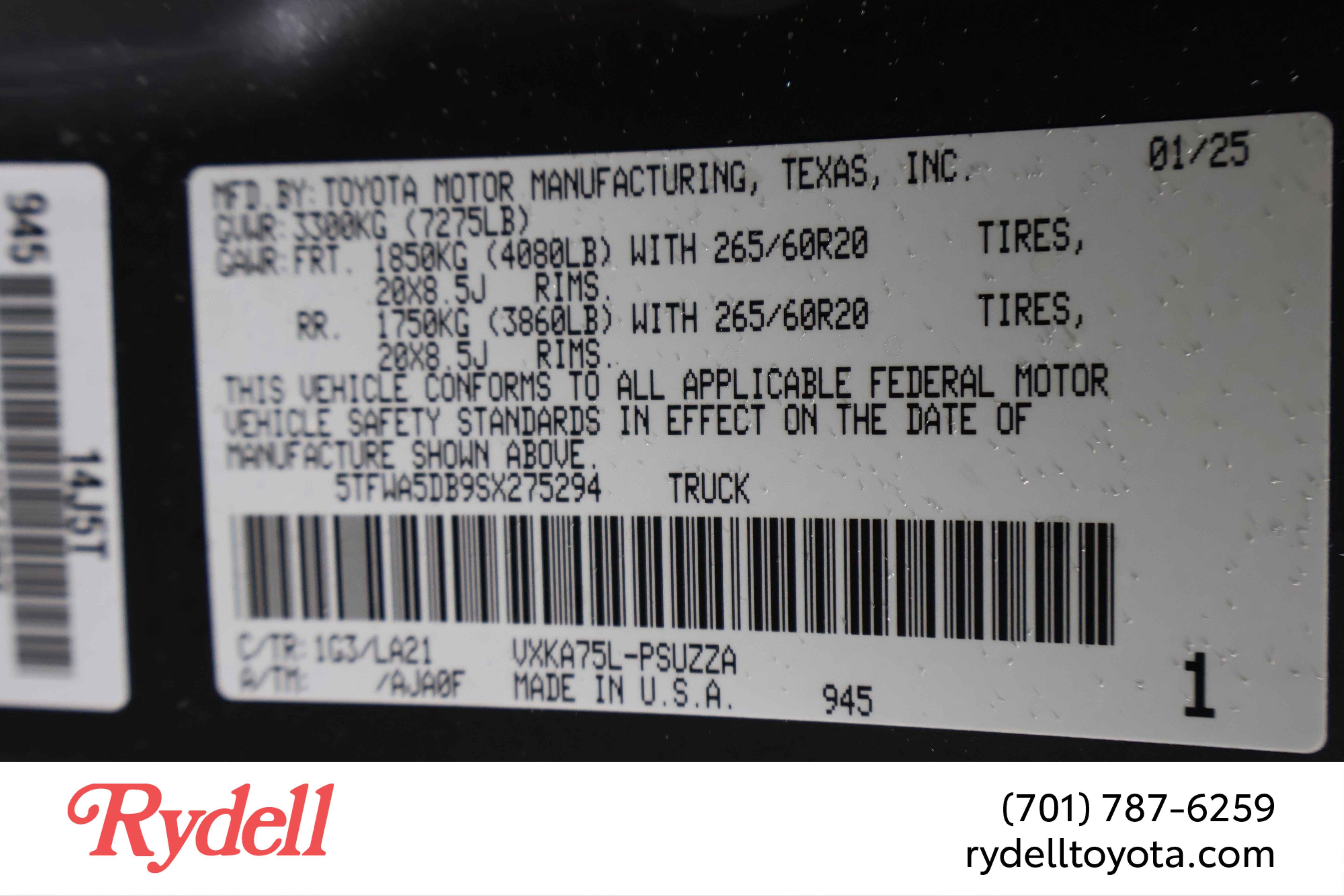 2025 Toyota Tundra Platinum