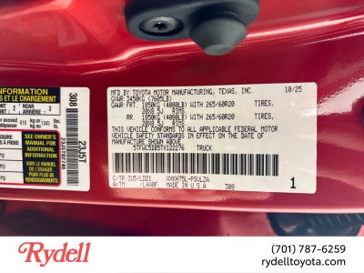 2026 Toyota Tundra i-FORCE MAX Tundra Limited