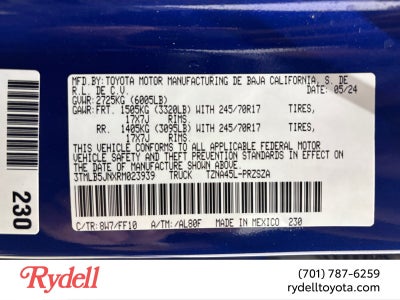 2024 Toyota Tacoma 4WD SR5