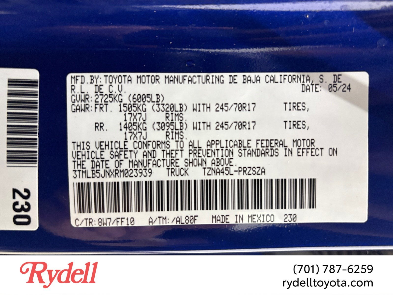 2024 Toyota Tacoma 4WD SR5
