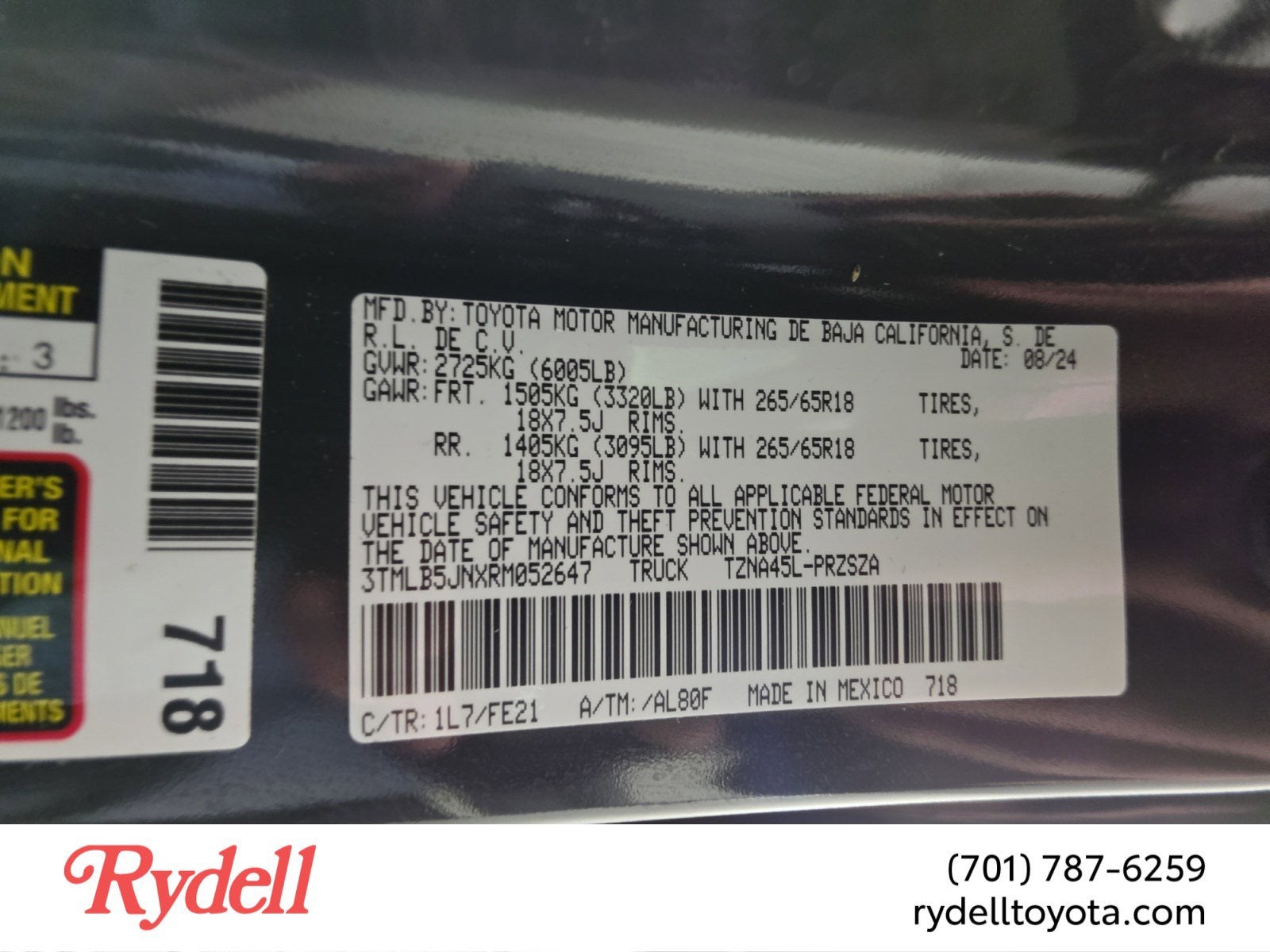 2024 Toyota Tacoma 4WD TRD Sport