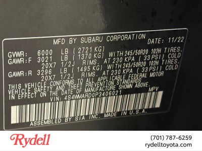 2023 Subaru Ascent Limited