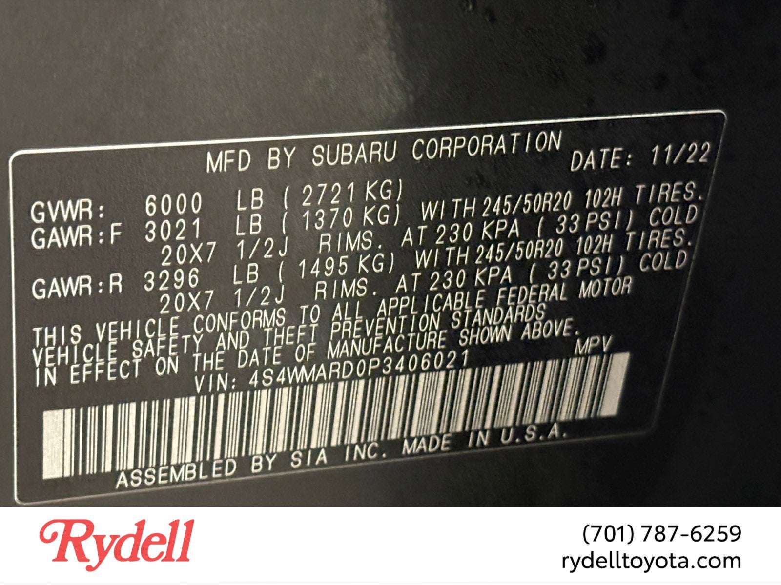 2023 Subaru Ascent Limited