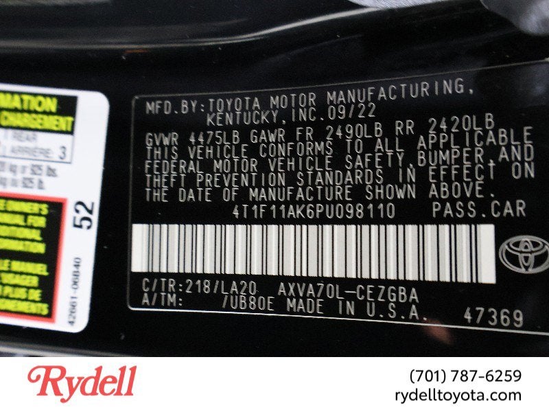 2023 Toyota Camry XLE