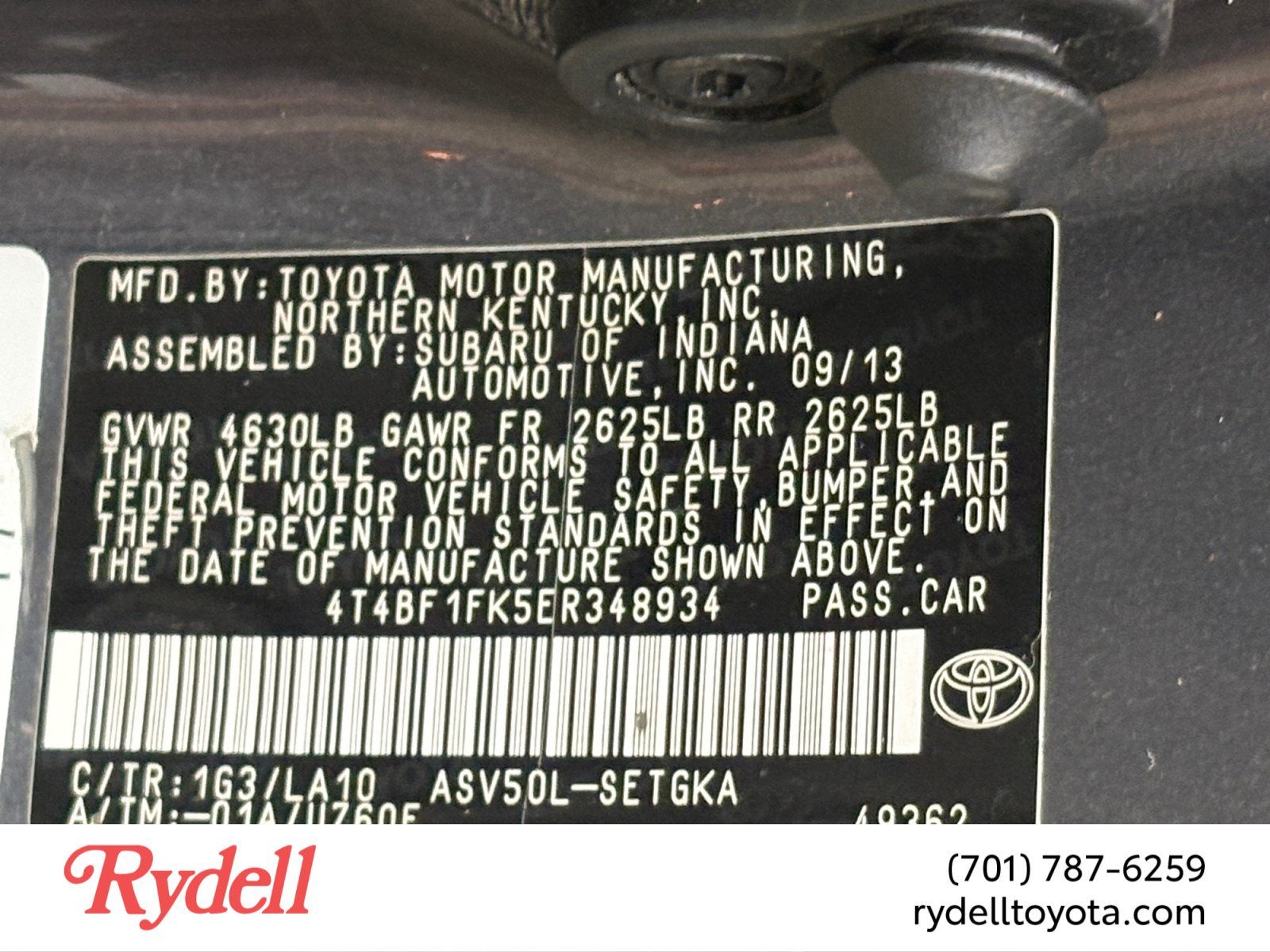 2014 Toyota Camry XLE - 2014.5