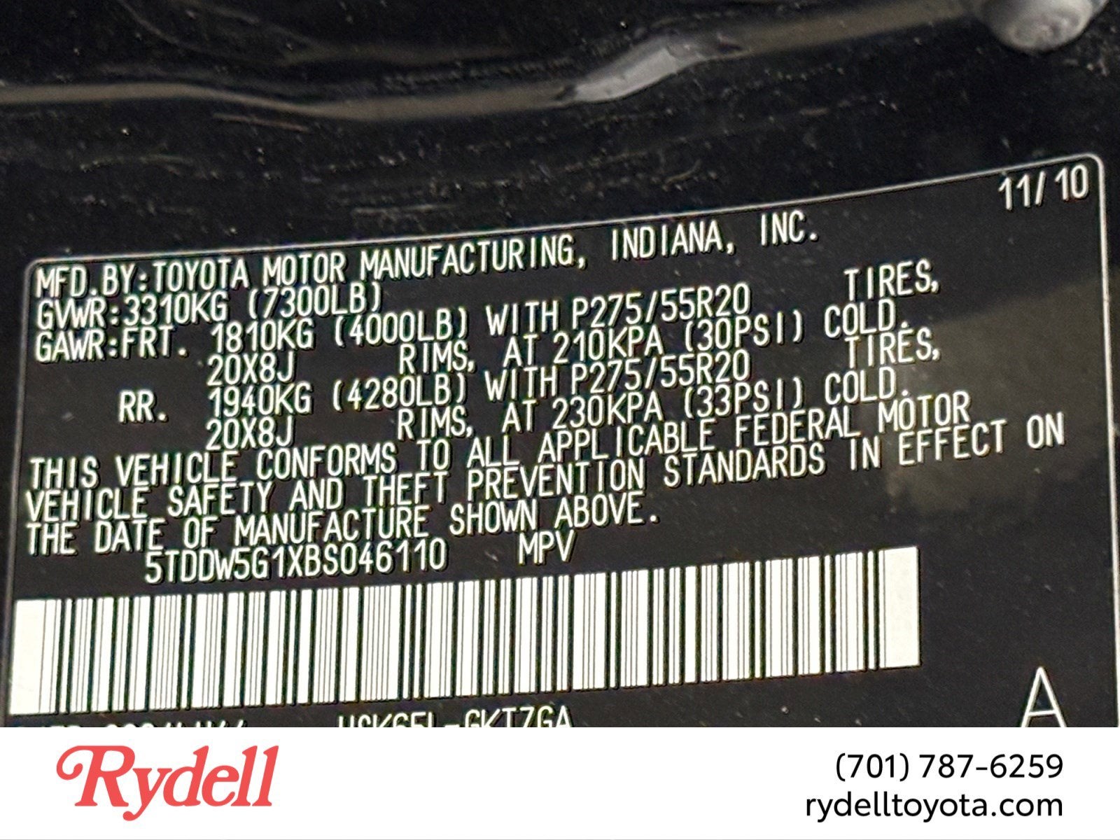 2011 Toyota Sequoia Platinum