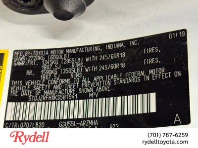 2019 Toyota Highlander XLE