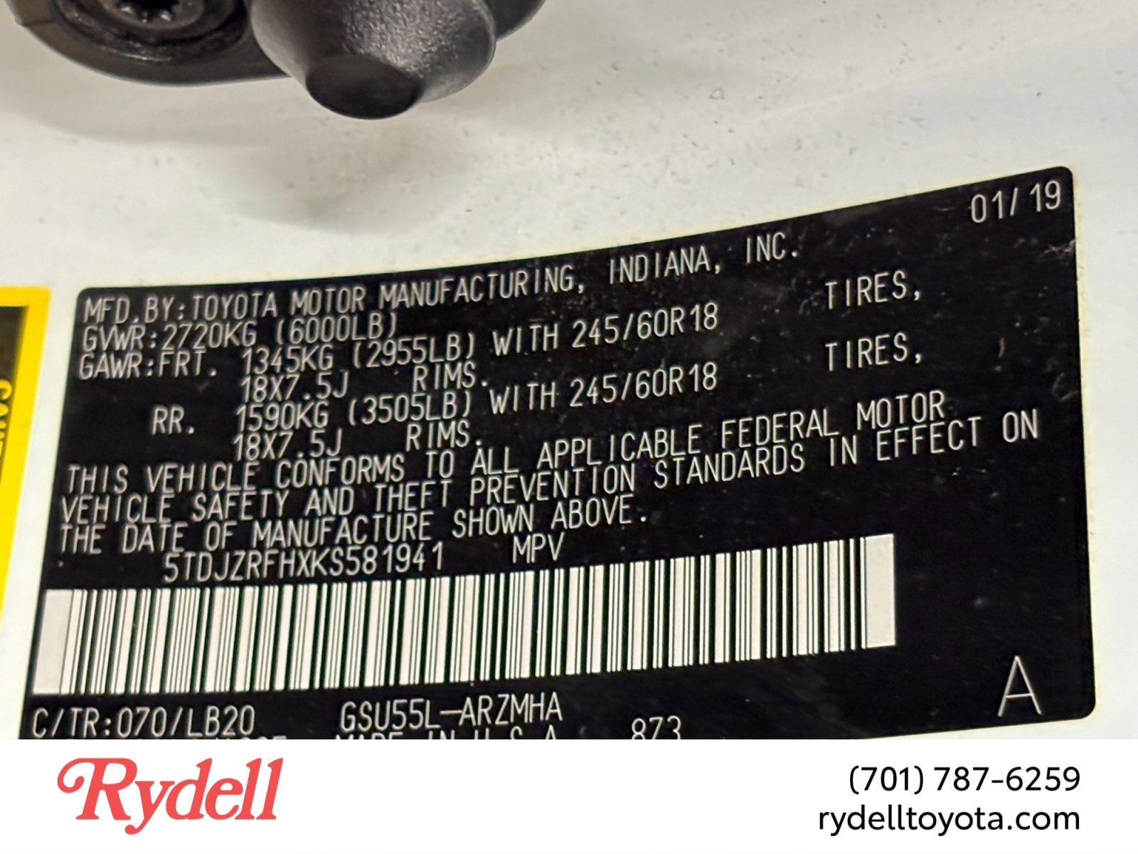 2019 Toyota Highlander XLE