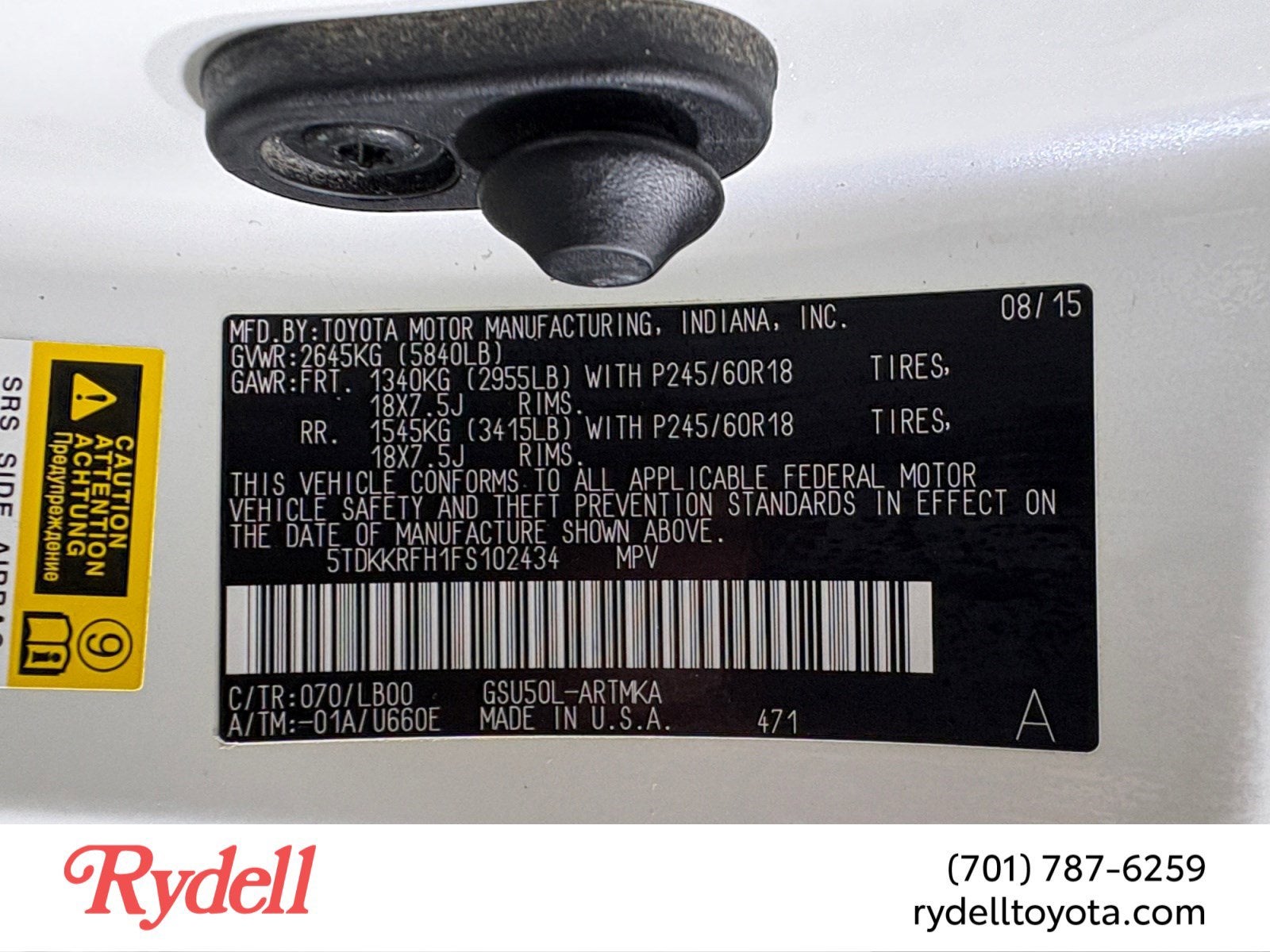 2015 Toyota Highlander XLE