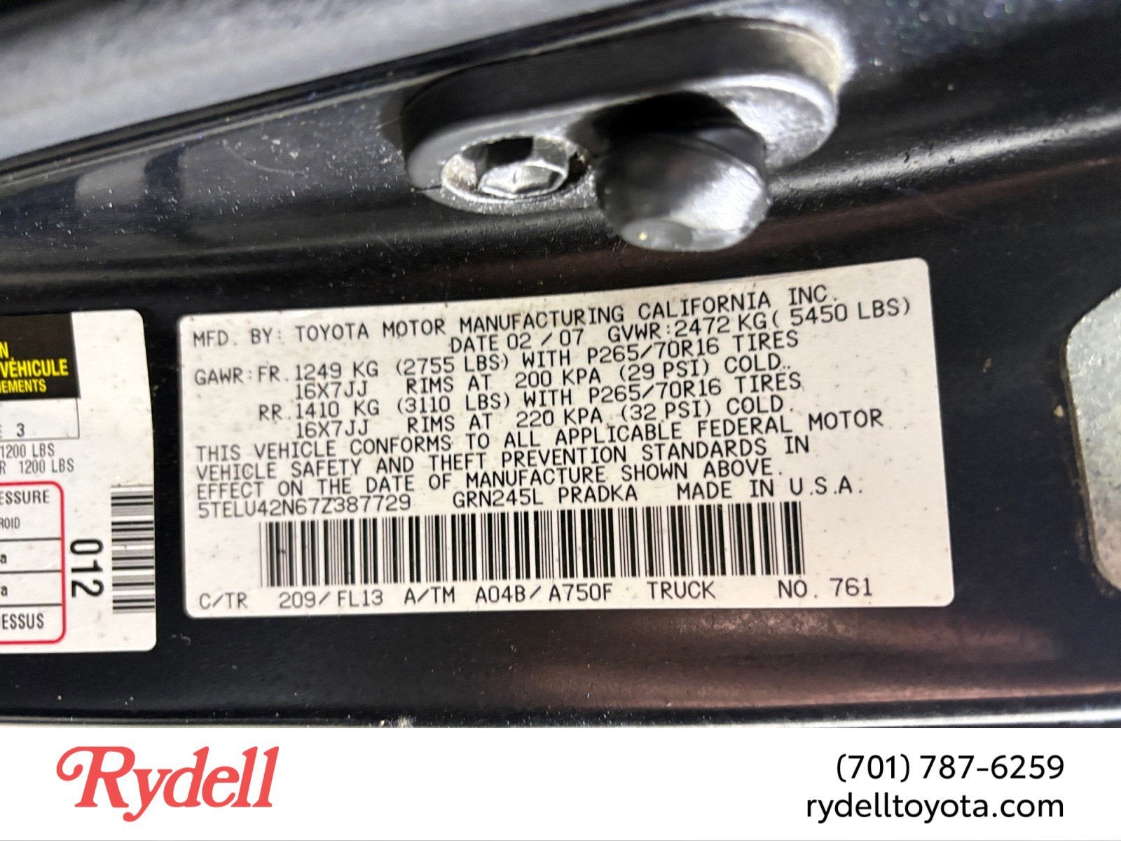 2007 Toyota Tacoma SR5