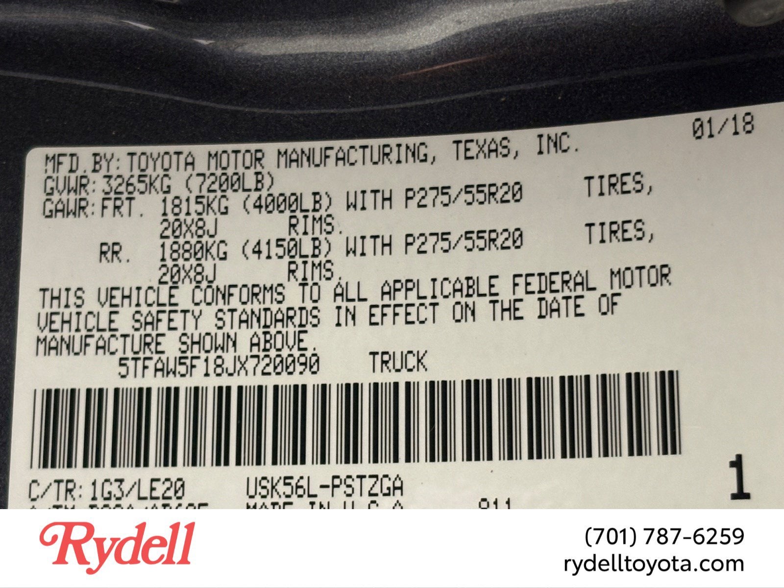 2018 Toyota Tundra 4WD Platinum