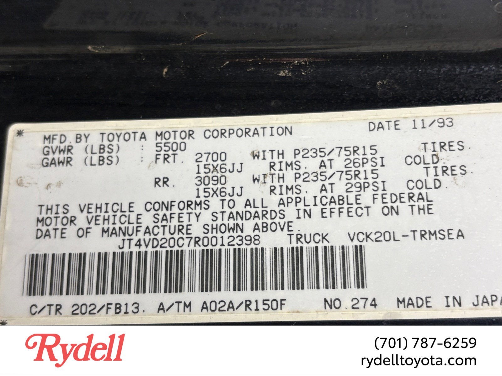 1994 Toyota T100 SR5