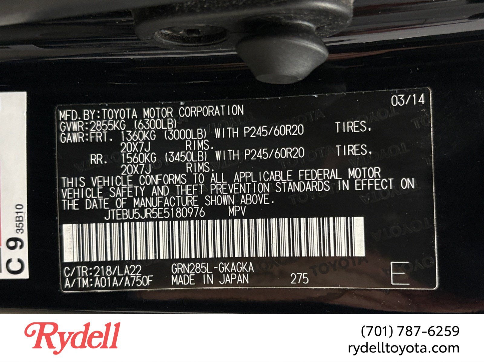 2014 Toyota 4Runner Limited