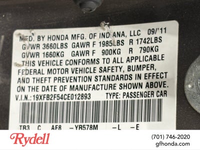 2012 Honda Civic LX