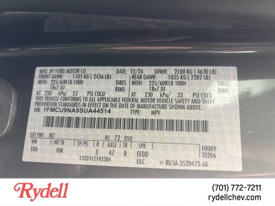2025 Ford Escape ST-Line Select