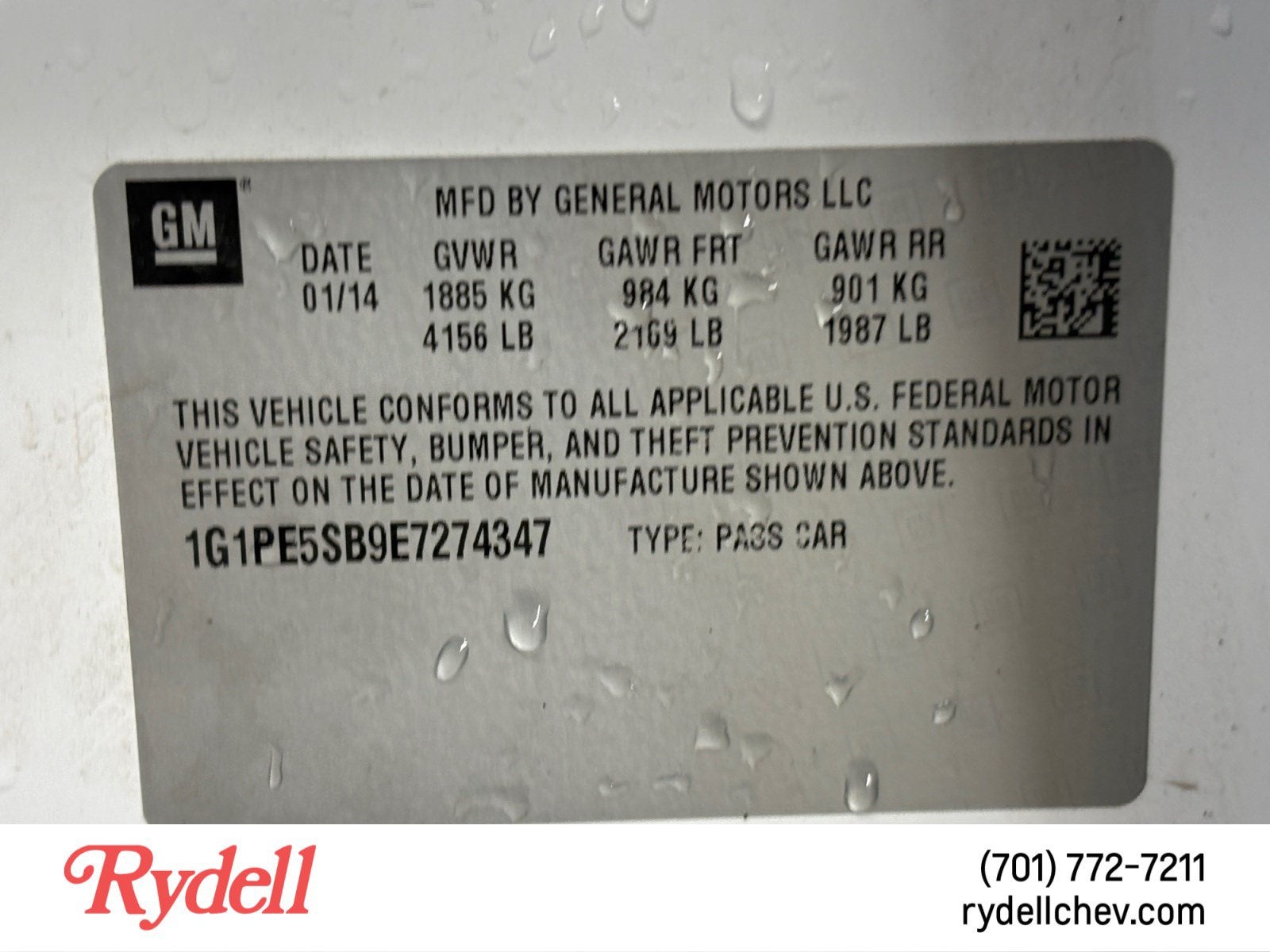 2014 Chevrolet Cruze 2LT