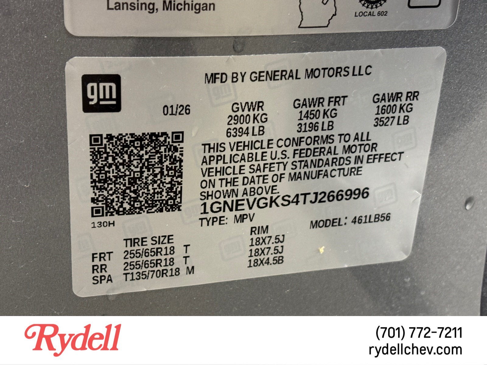 2026 Chevrolet Traverse LT