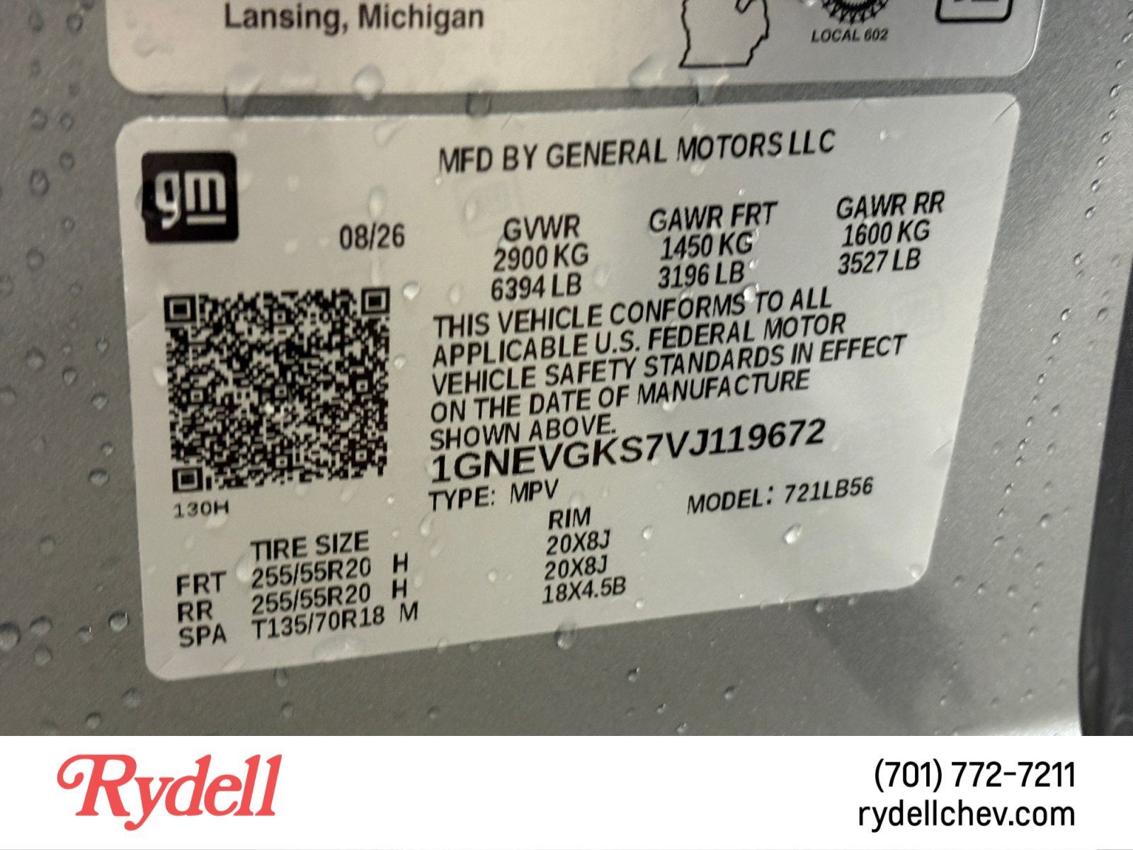 2027 Chevrolet Traverse LT