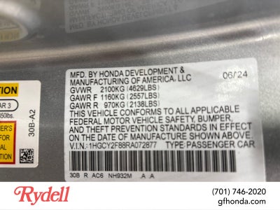 2024 Honda Accord Hybrid Touring