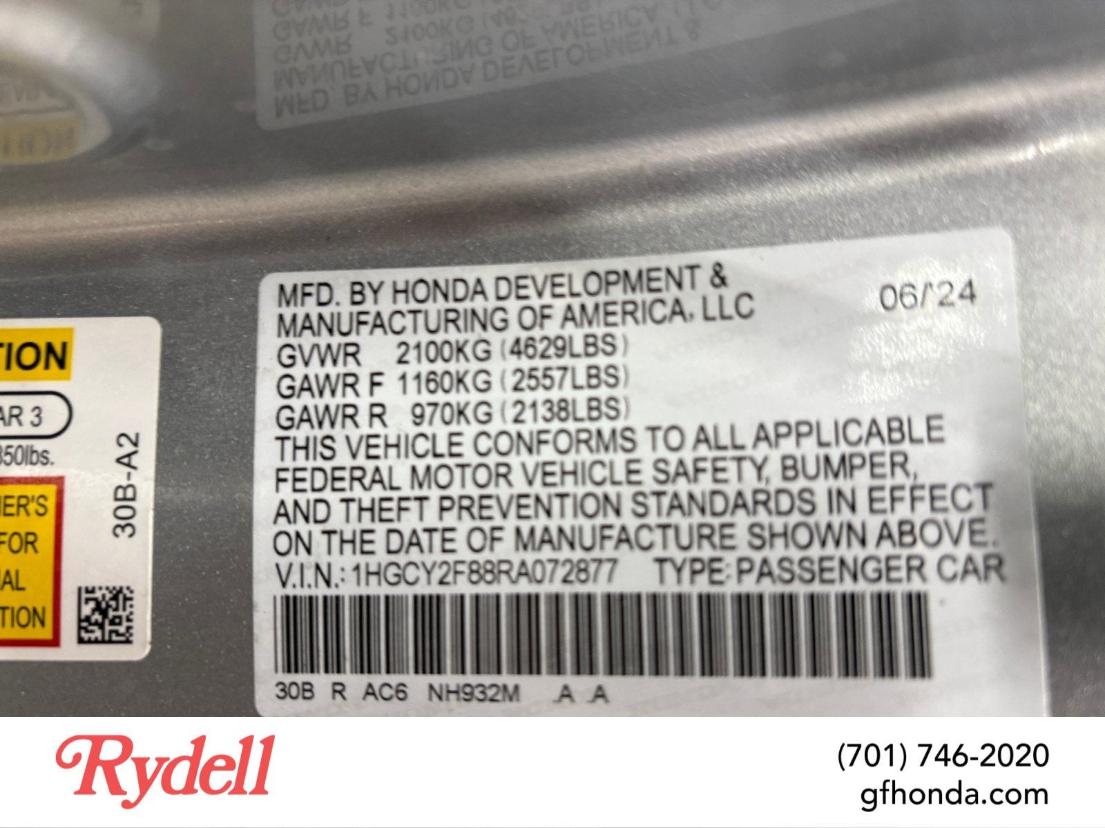 2024 Honda Accord Hybrid Touring