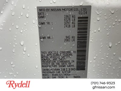 2024 Nissan Altima 2.5 SR