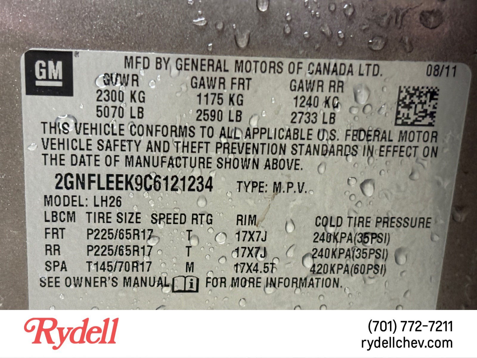 2012 Chevrolet Equinox LT w/1LT