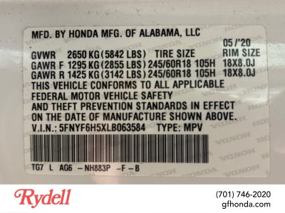 2020 Honda Pilot AWD EX-L