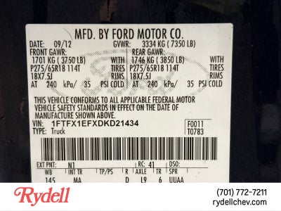 2013 Ford F-150 LARIAT