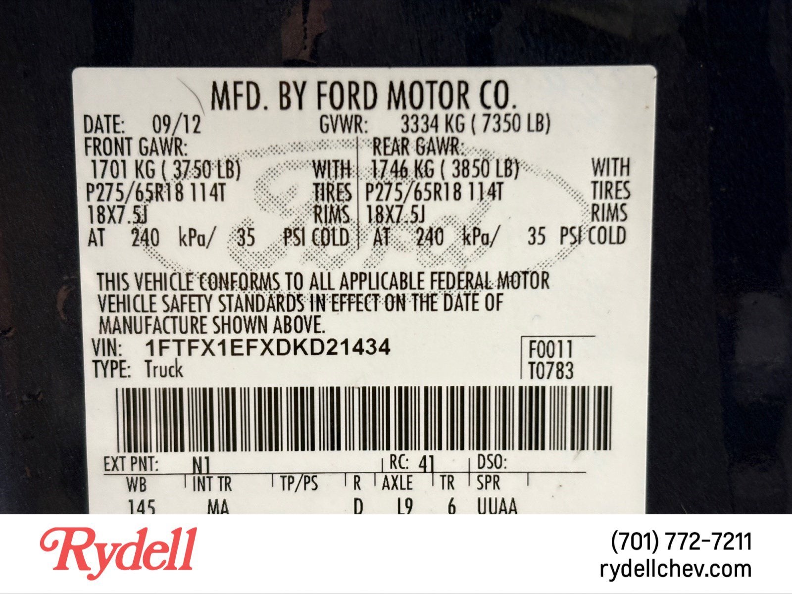 2013 Ford F-150 LARIAT