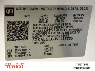 2027 GMC Terrain Elevation