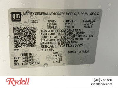 2026 GMC Terrain Elevation