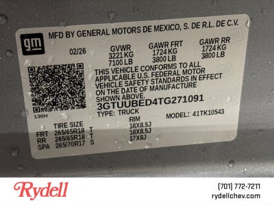 2026 GMC Sierra 1500 SLE