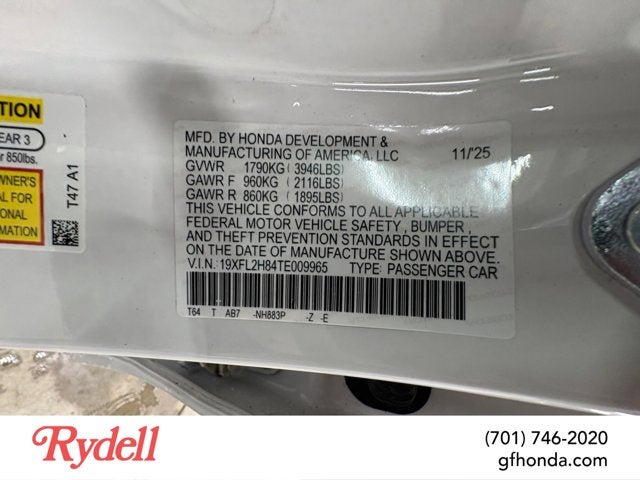 2026 Honda Civic Hatchback Sport