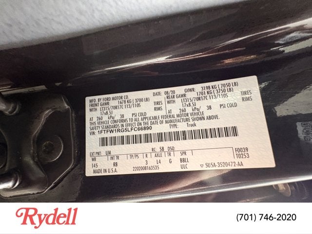 2020 Ford F-150 Raptor