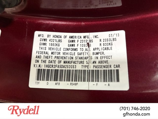 2013 Honda Accord Sdn EX-L
