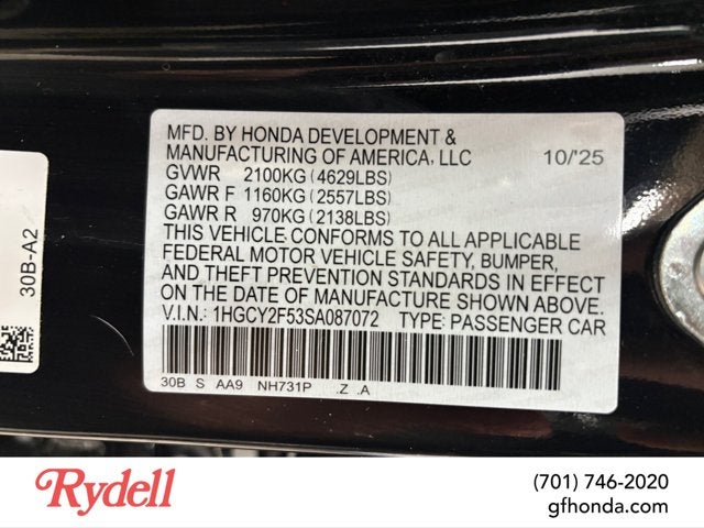 2025 Honda Accord Hybrid Sport