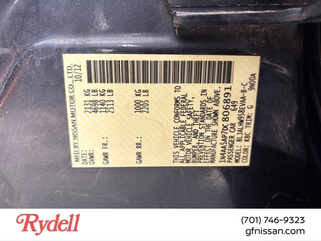 2013 Nissan Maxima 3.5 SV w/Premium Pkg